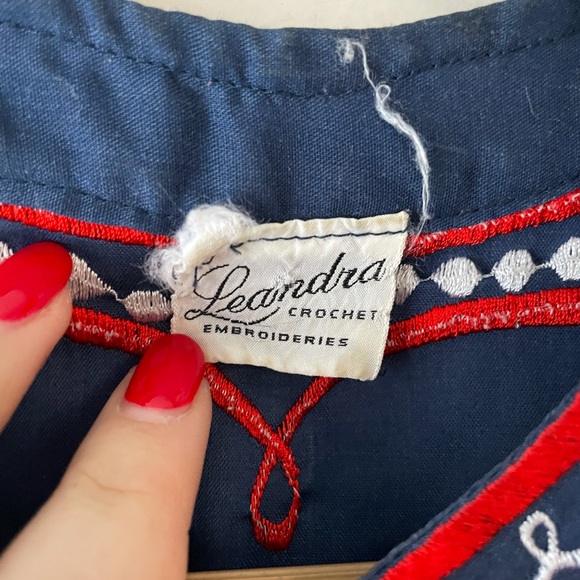 Vintage 1960s Embroidered Shirt - Picture 8 of 10